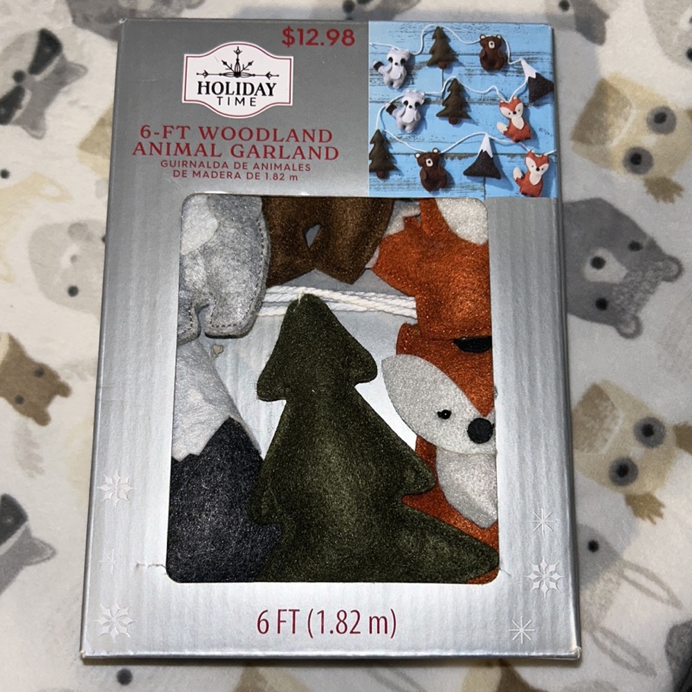 6 foot woodland animal garland